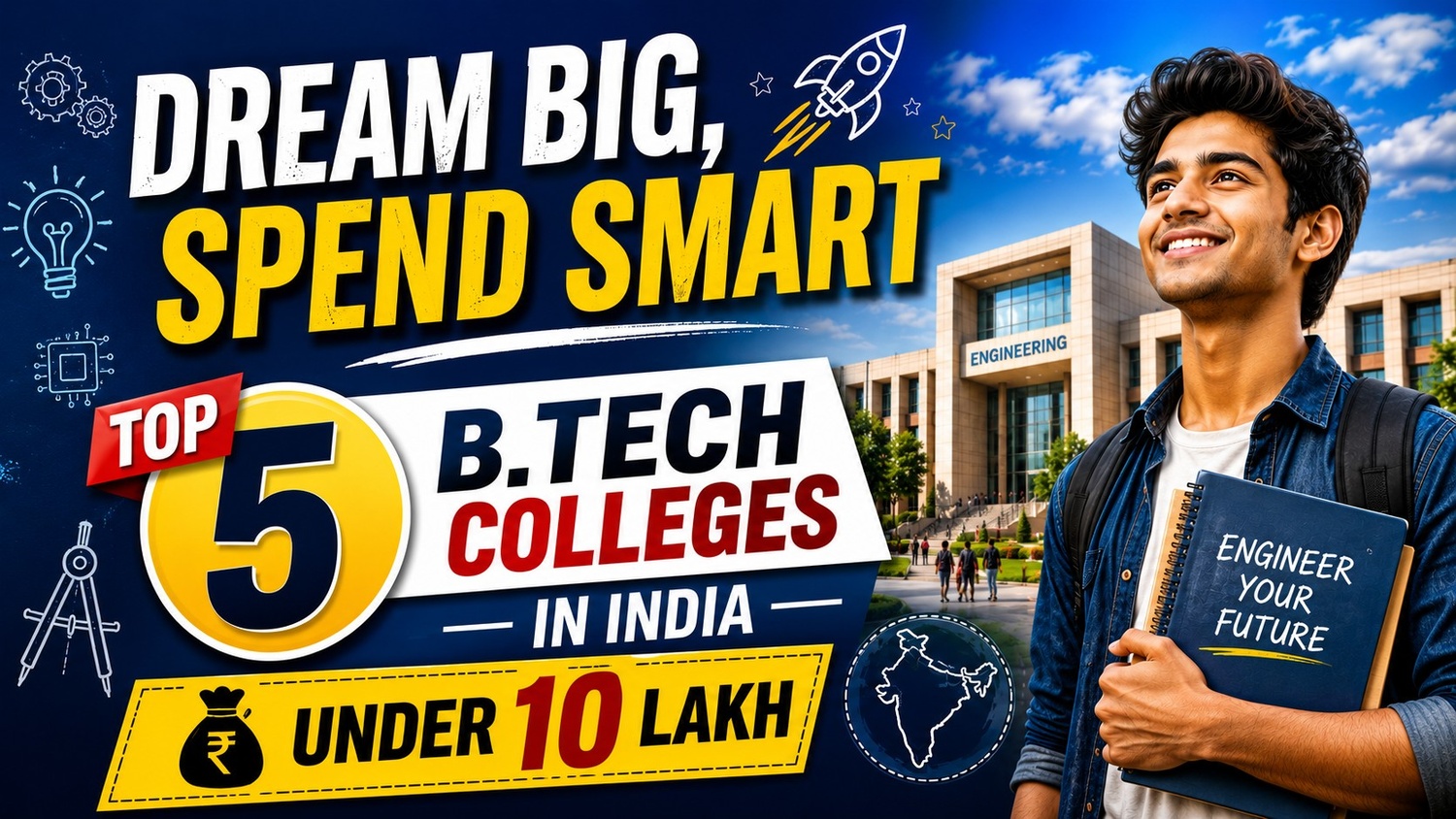 Dream Big, Spend Smart — Top 5 B.Tech Colleges in India Under 10 Lakh