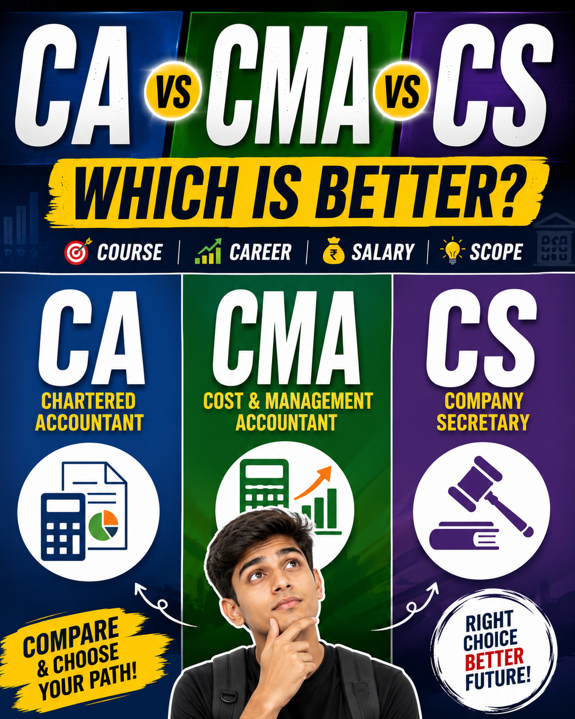 CMA vs CS vs CA – Which Is Better?