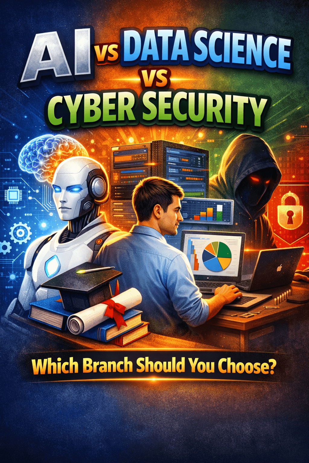 AI vs Data Science vs Cyber Security: Which Branch Should You Choose?
